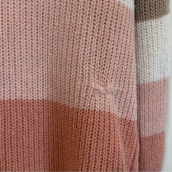 ALTAR’D STATE Cardigan Sweater Open Front Multicolored Stripes Small - Picture 6 of 10